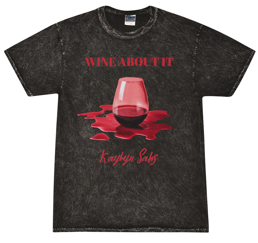 Wine About It - Distressed Black Shirt (NEW)