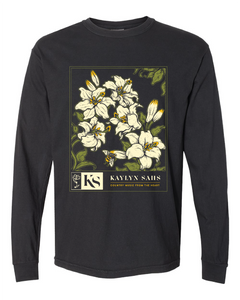 Country Music from the Heart Long Sleeve Black Tee (NEW)